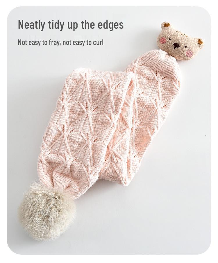 Stylový pletený šátek pro děti: Teplé, větruodolné, jednobarevné pro chlapce a dívky.