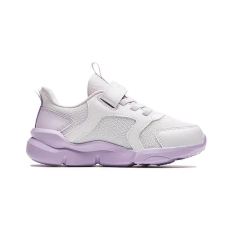 Anta Comfortable Versatile Shock Absorbing Kids Running Shoes Kids Running Shoes White Purple A322419907H-1