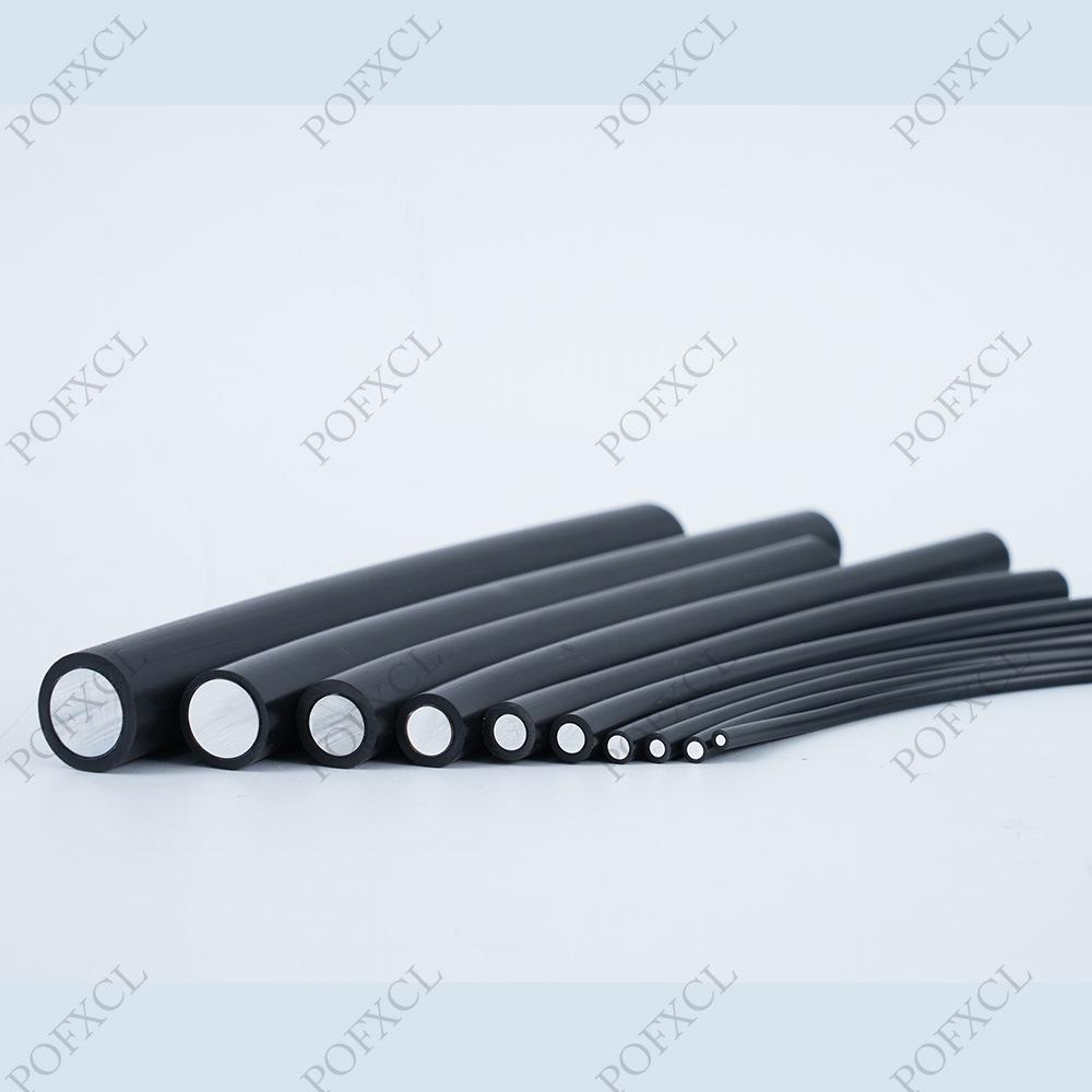 17.3mm Black PVC-Core Leather Optical Fiber Tail Light Strip with Plastic Indicator Lamp