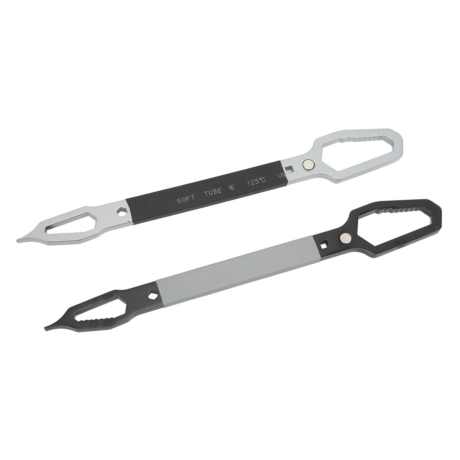 

2Pcs Wrench 624mm Double End Self Tightening Multifunctional Hand Tool Set Kit for Repair