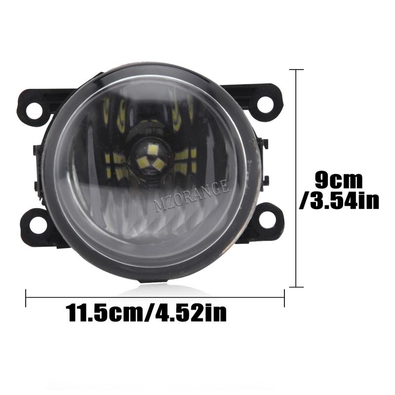 2x Fog Lights for FORD FOCUS fog Lamps for Renault DUSTER For Suzuki GRAND VITARA 2 2005-2015 glass lens car accessories parts