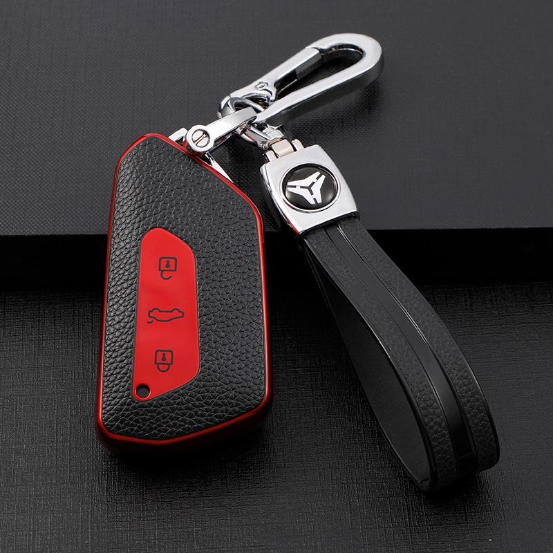 Color My Life TPU Car Key Holder Protection Cover Key Case for Volkswagen VW Golf8 Golf 8 MK8