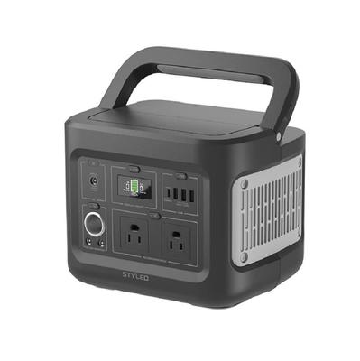 STYLED Přenosný napájecí zdroj Velká kapacita 403Wh 112000mAh AC výstup 400W Výkon Vybaven LED světlem Čistá sinusoida Nouzový napájecí zdroj Kempování
