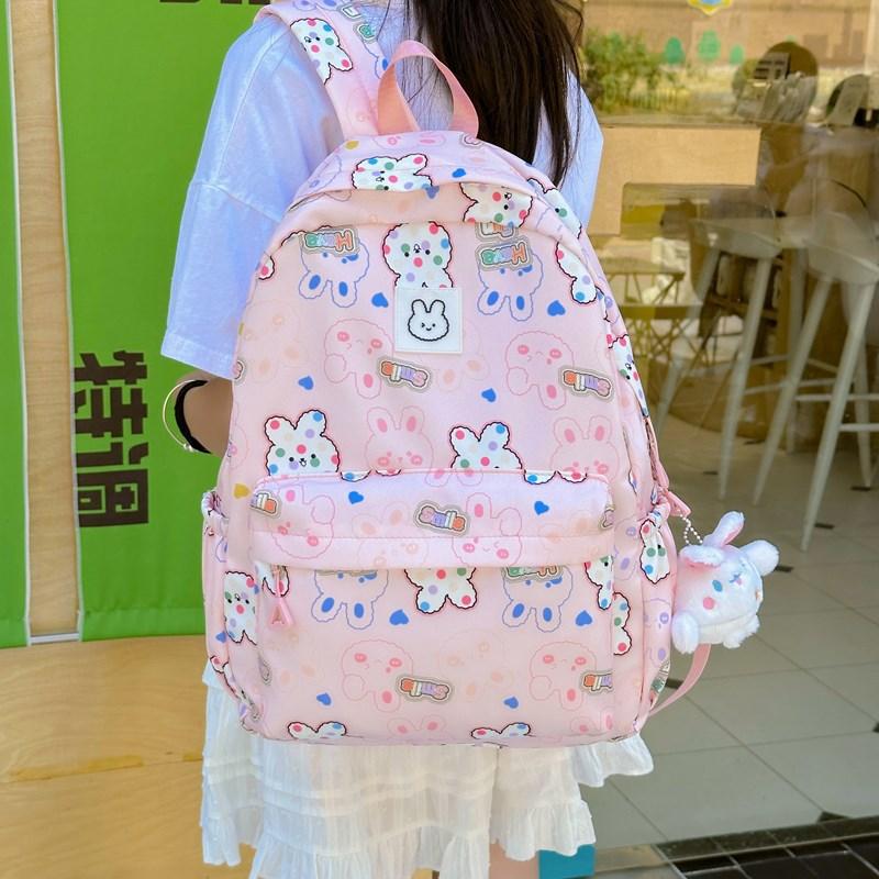 

Kindergarten Primary School Students Schoolbag Cartoon Cute Bunny Baby Backpack Printed Children S Bag