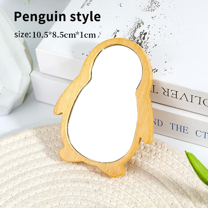 

Дзеркало для рук дерев яне вінтажне портативне багатоформне косметичне дзеркало компактне дзеркало для макіяжу ручне дзеркало жіночі дзеркала для подорожей Round