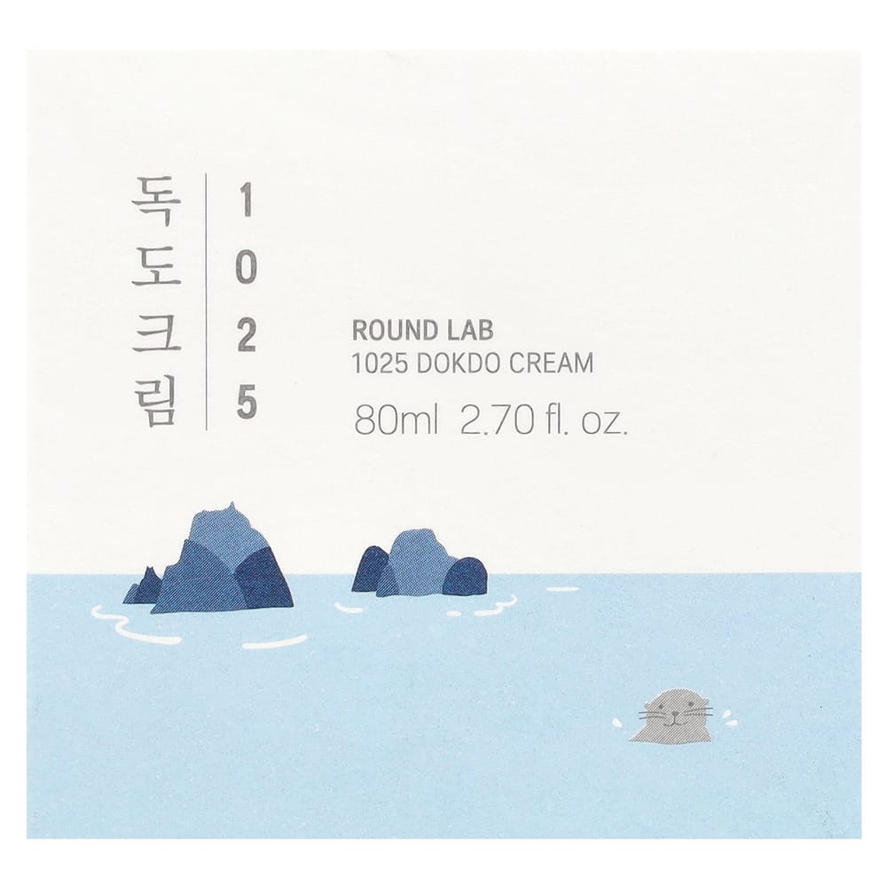 ROUND LAB 1025 Dokdo Cream 80ml (2.7 Fl Oz)