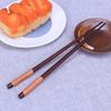 Wooden Chinese Food Tie Line Antiskid 23.5cm Chopsticks Set Holiday Gifts Natural  Portable for Kitchen Accessories