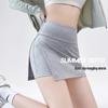 2025 Spicy Girl Yoga Midi Skirt with Slit – Anti-Exposure, Slimming, Summer Sports Fashion