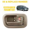 For 98-03 Sienna Toyota Front ide Interior Right Door Handle & bezel Beige