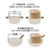 Buuyyaa Bamboo Steamer, 2-Tier, Chinese Style, Steamer Basket with 4 Steaming Cloths, Handcrafted by Artisans, for Steaming Buns, Chawanmushi (Savory