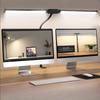 Double Head Desk Lamp Clip-on LED 3 Modes Brightness Adjustable USB Adapter Suitable for Reading Studying Piano Monitors Office