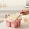 Plastic Popsicle Molds 8 Grids DIY Ice Pop Maker With Lid Reusable Sticks Easy Release Ice Cream Mold Ice Tray For Kids Kitchen