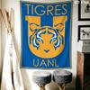 Tigres UANL Wall Tapestry Aesthetic Wall Hanging Printed Fabric Blanket Decorative Tapestries for Bedroom Living Room Home Decor