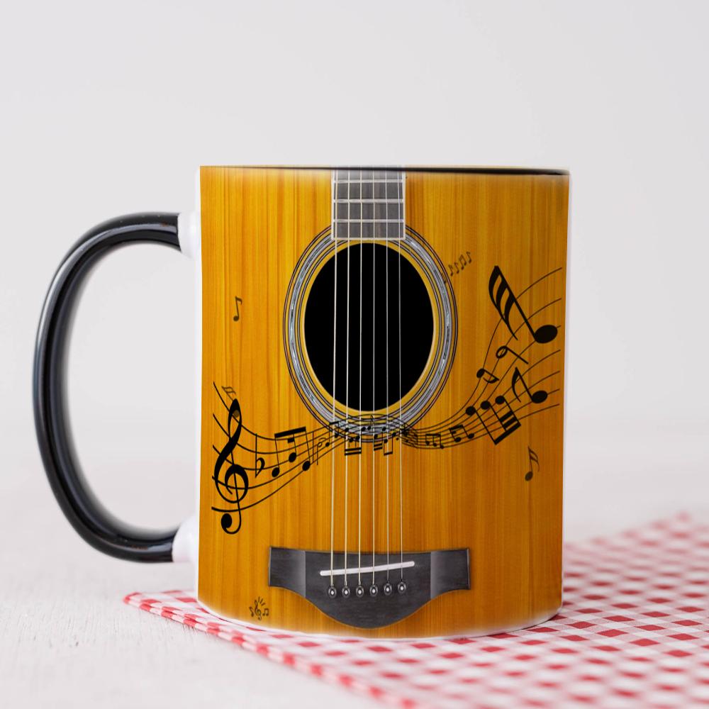 Guitar Bass Piano Violin Ceramic Mug Music Club Student Birthday Gift Drinking Cup Birthday Gift Funny Mugs