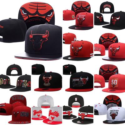 2026Directly Supplied Flat-brimmed Hat with Three-dimensional Embroidery, Sports Cap, Bull Team Cap, Sun Hat, Adjustable Cap