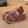 Retro Belt Men'S First Layer Cowhide Genuine Leather Versatile Tree Paste Leather Pin Buckle Belt Young And Middle-Aged Belt