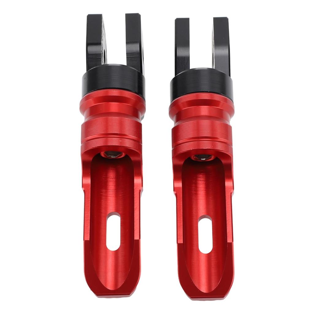 Motorcycle Front Foot Pegs Strong Grip Anti Slip Short Aluminum Alloy Foot Pedal Replacement for DUCATI Monster 696 795 Red