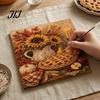 DIY Faux Pearl Art for Adults Autumn Painting Kit, Pumpkin Turkey Easy Craft Kits Kids Sunflower 3D Wall Kit Handmade Fall Home Decor Thanksgiving