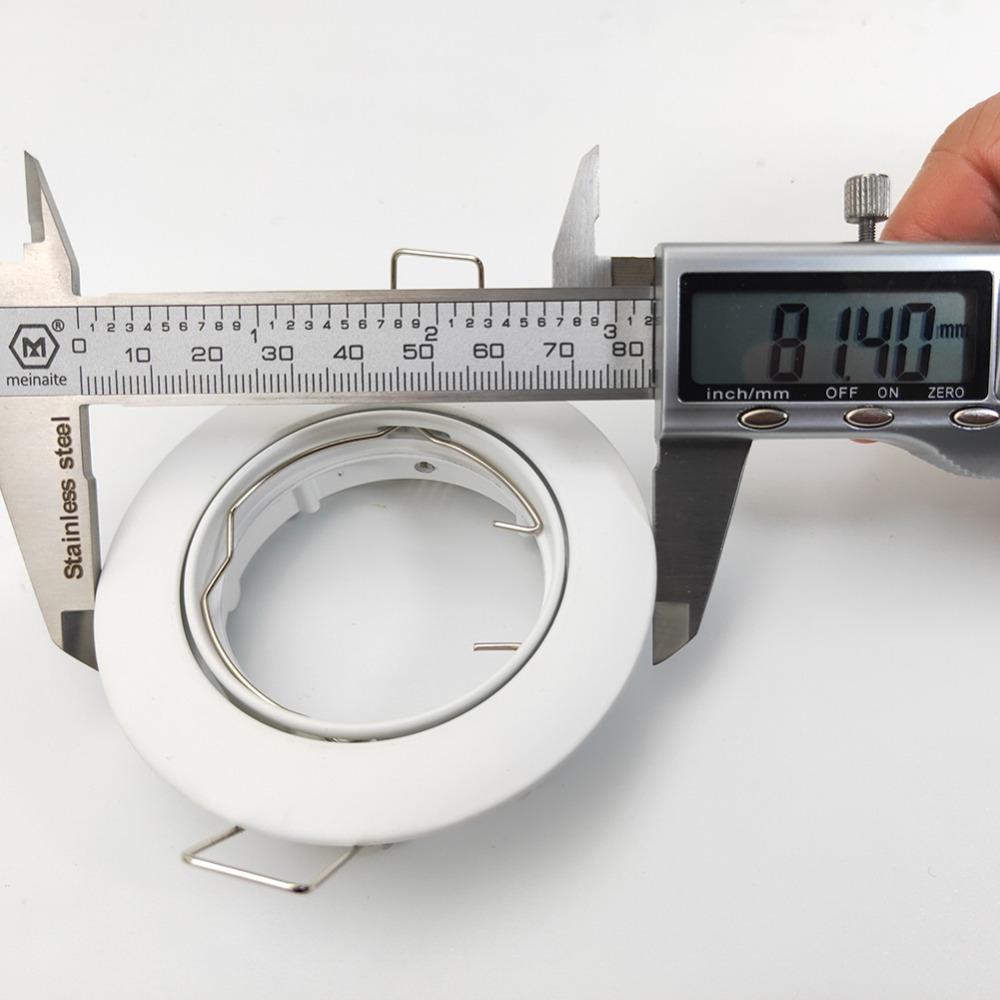 Adjustable Down Lamp Holder GU10 MR16 240V White Light Fitting Modern Recessed Ceiling Spot Downlight for Kitchen Bedroom Lounge