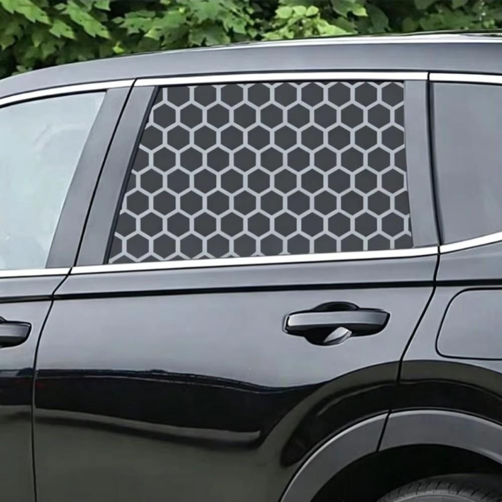 Matte Black Car Stickers 75x50cm Vinyl Sticker Side Window Sun Shade Sticker  Window DIY Decor