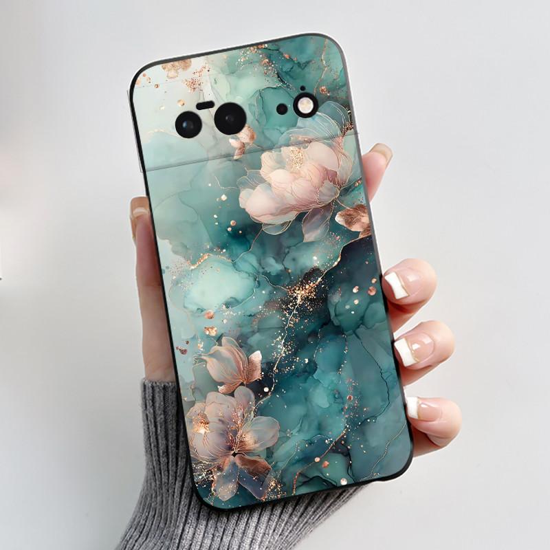 Coque Pour Google Pixel 6 6A 6Pro Pixel6 Pro Pixel6A Coque Luxe Mignonne Cool Garçons Filles Noir Mat Mince Souple Silicone Arrière Cover