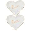 Handcrafted Ceramic Jewelry Plates with Heart Shape for Practical Use and Style