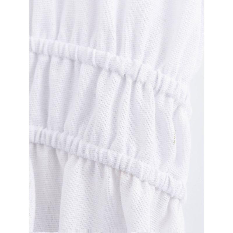 Kaslead New Arrival Women's Clothing Fashion Style Linen Blend Midi Skirt Shirt Style Dress 8351030