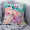 Amine H-Hatsunes-M-Miku Girls Pillow Cushion Cover Pillowcase Living Room Sofa Home Decor Customized