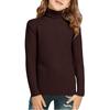 Children's Fashionable Casual Fleece Turtleneck Long-sleeved Top
