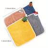 1pc Cute Hand Towels for Kids Baby Microfiber Fingertip Towels Super Absorbent Hand Towels for Infant, Suitable for Bathroom