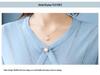 2026 Stylish Ice Silk Short-Sleeve Top for Mom: Lightweight Summer Wear for Middle-Aged & Elderly