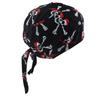 Baumwoll-Schädelkappe Kopfwickelmütze Motorrad-Biker-Hut Schmetterlingsdruck-Bandana