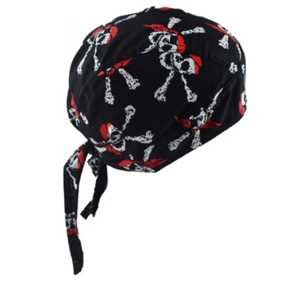 Baumwoll-Schädelkappe Kopfwickelmütze Motorrad-Biker-Hut Schmetterlingsdruck-Bandana