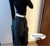 Women's Black V-neck Long-sleeve Slim-fit Thermal T-shirt with Velvet for Autumn/Winter