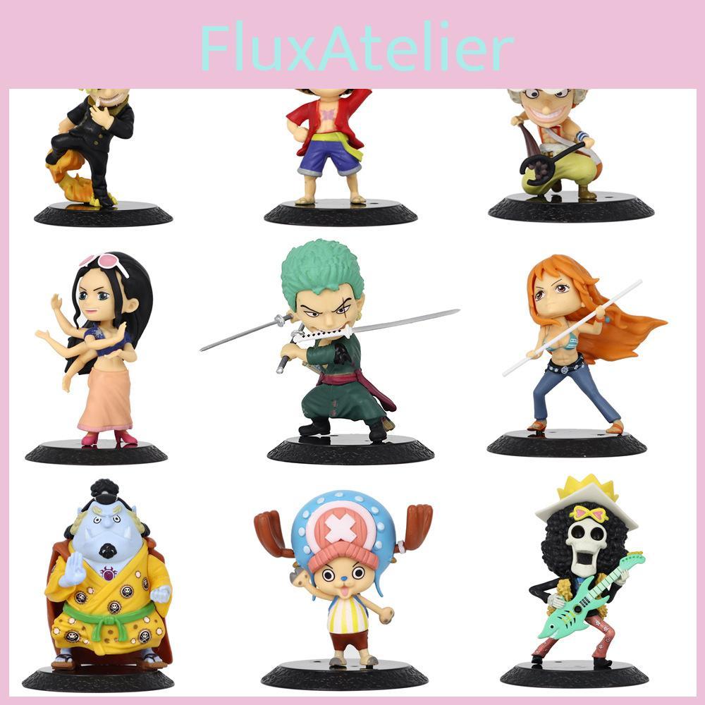 Figurines Modèles Anime One Piece en PVC Exquis Présentant Luffy Zoro Nami Parfaites Pour Décorations de Gâteaux