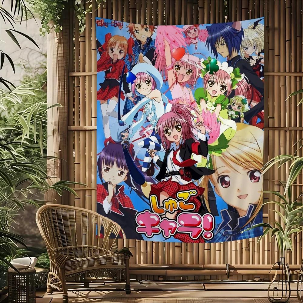 Shugo Chara Japan Anime Tapestry Art Printing Bohemian Wall Tapestries Mandala Decor Blanket