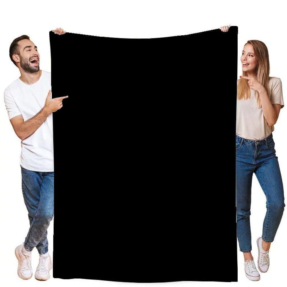 Dynamic Haikyu!! To the Top Volleyball Players Blanket - Soft Cozy Throw Featuring Action-Packed Scene of Athletes In Black and