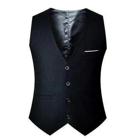 Men's Large Korean Style Slim Fit Iron-Free Suit Vest