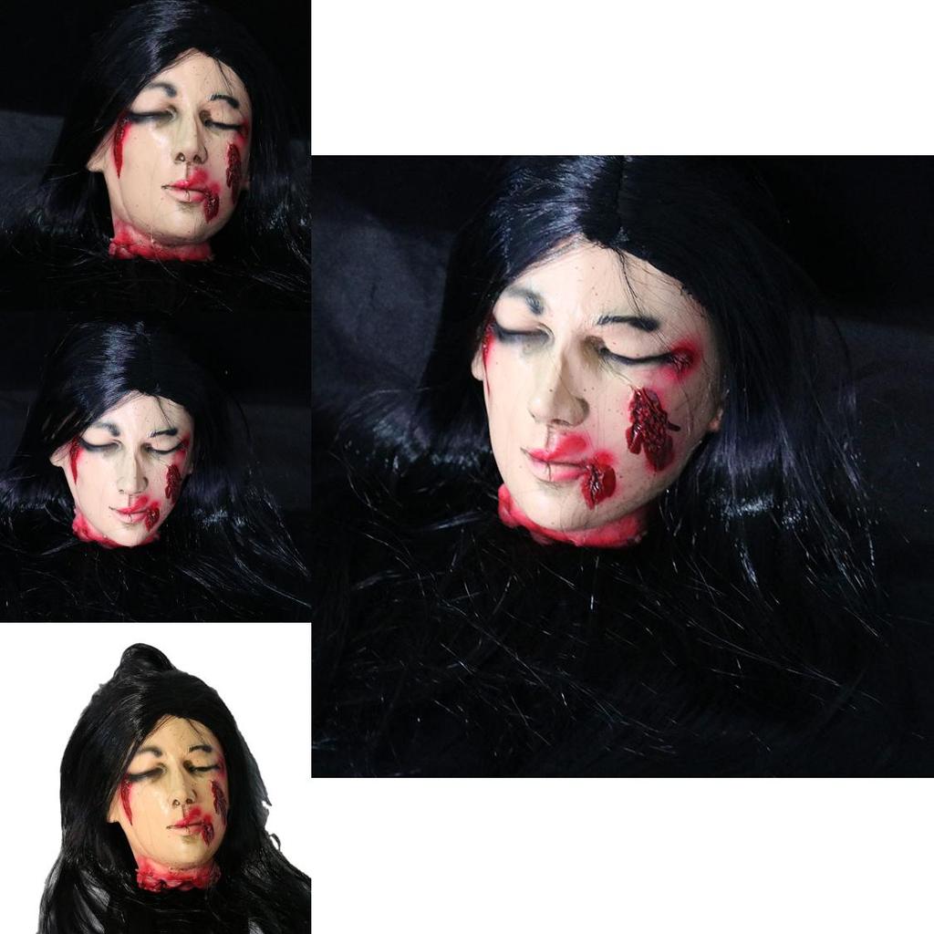 Ghost House Halloween Prop With Latex Foam Head For Scary Venue And Themed Party Decor