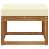 Outdoor Footstool Solid Acacia Wood Natural Brown