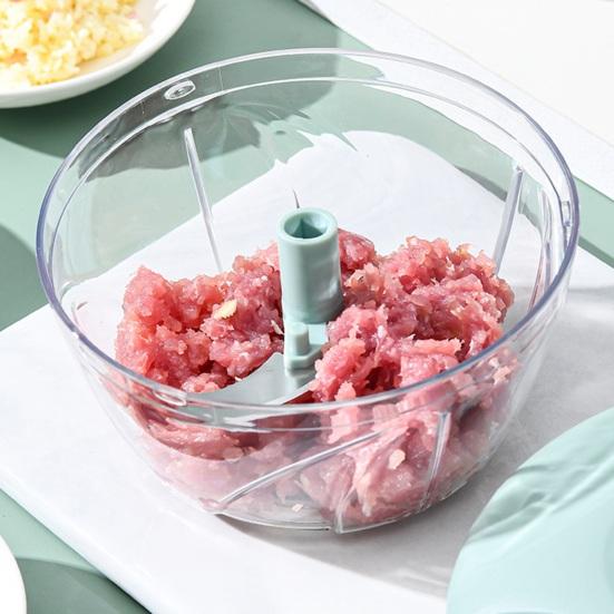 Grinder Manual Pull Cord Food Chopper for Garlic Ginger Peppers Onion Puree