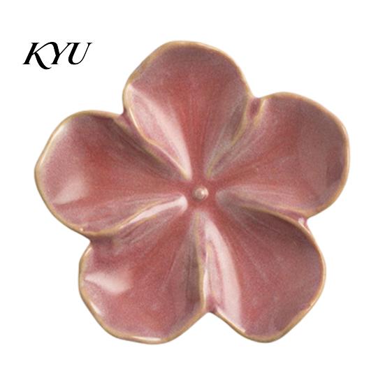 Artisanal Ceramic Condiment Dish Cherry Blossom Sauce Dish, Sushi Soy Dipping Bowl, Small Appetizer Plates Decorative Seasoning Serving for