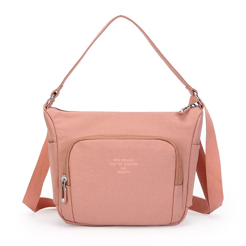 

Женская сумка через плечо, сумка-кроссбоди, однотонная, легкая, для поездок на работу розовый