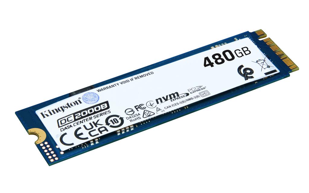 Kingston Technology DC2000B M.2 480 GB PCI Express 4.0 NVMe 3D TLC