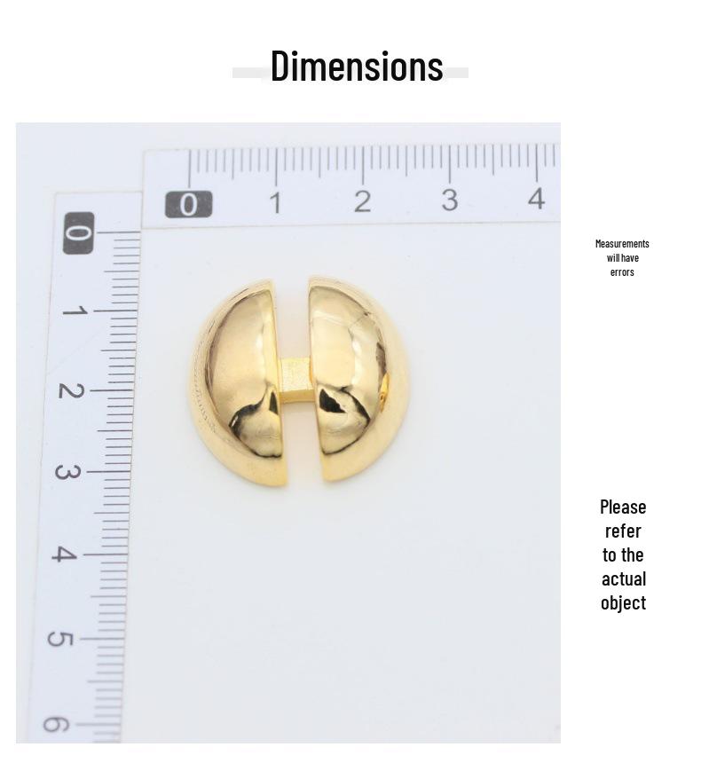 Europäische & Amerikanische Metallkugel H-förmige Damenmode Ohrstecker