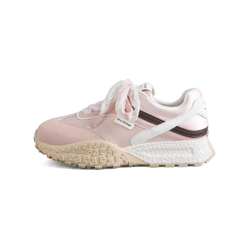 Pink Women's New Spring Casual Small Board Shoes Platform Sports