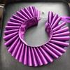Elizabethan Neck Ruff Tulle Scarf Decorative False Collar Ruffled Removable High Collar Clown Necklace Cosplay Costume Accessory