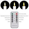 6 Pack Flameless Candles with Remote 2 Timer 2 Flicking Speed 5 Brightness Adjustable USB Operated