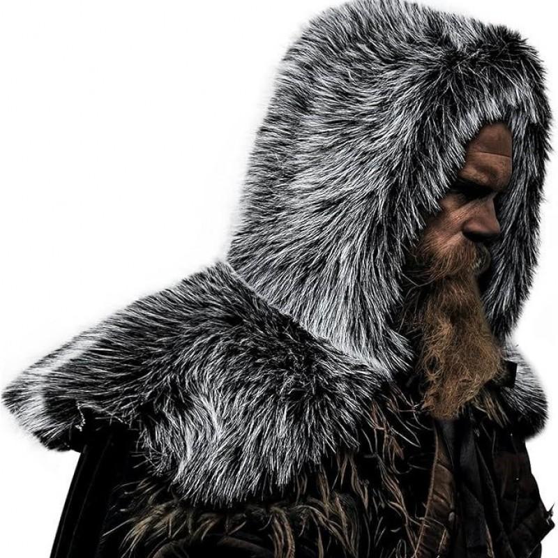 Viking Faux Fur Hooded Scarf Hat