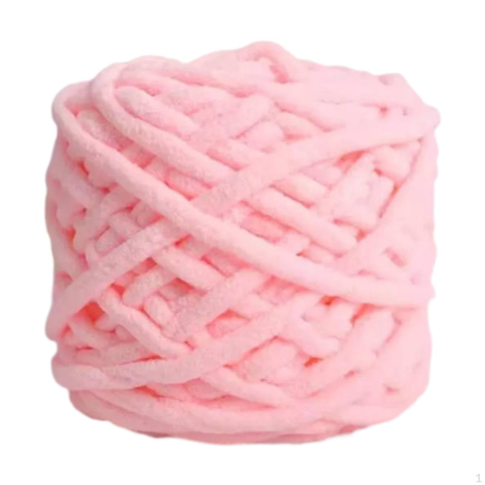 

Об ємна товста пряжа для декору, яку можна прати, м яка, легка, для светра, шарфа, в язання руками, сумок рожевий